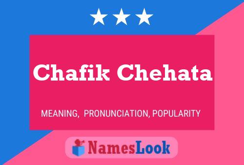 Chafik Chehata Name Poster