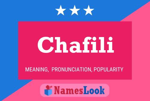 Chafili Name Poster