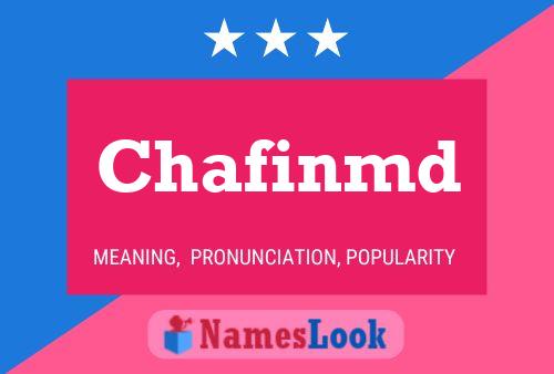 Chafinmd Name Poster