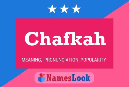 Chafkah Name Poster