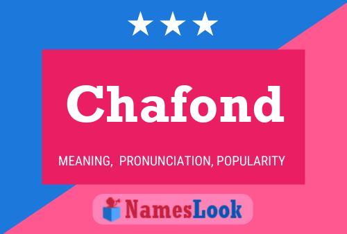 Chafond Name Poster