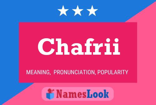 Chafrii Name Poster