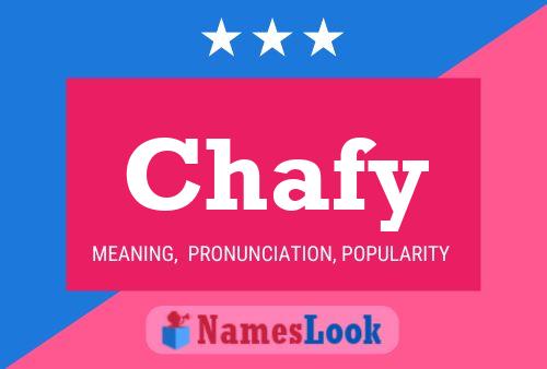 Chafy Name Poster