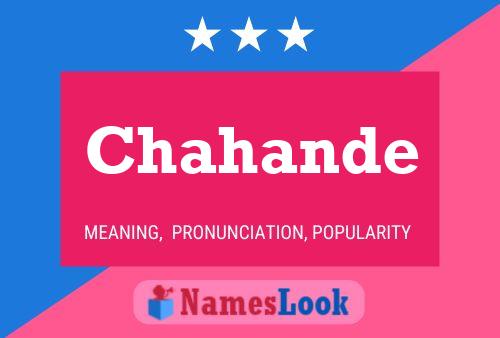 Chahande Name Poster