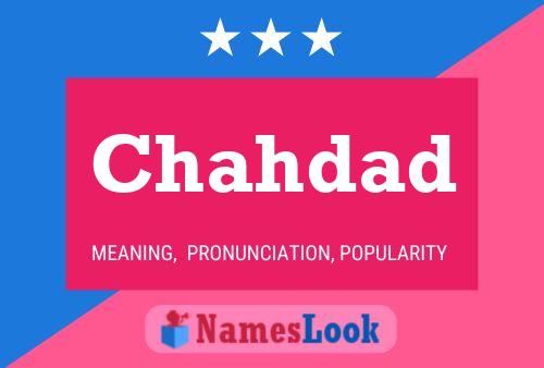 Chahdad Name Poster