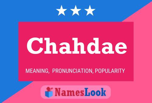 Chahdae Name Poster