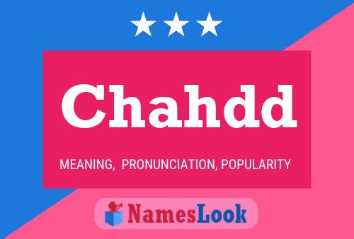 Chahdd Name Poster