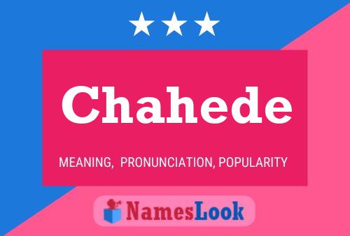 Chahede Name Poster