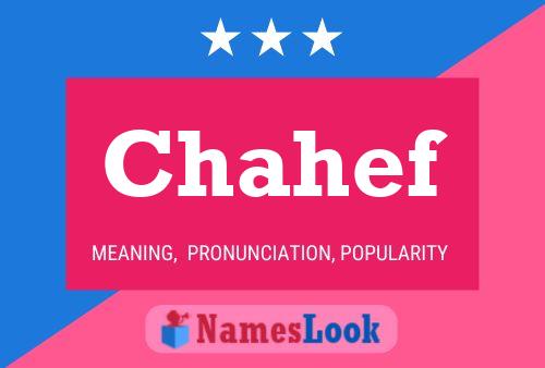 Chahef Name Poster