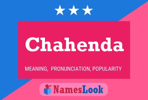 Chahenda Name Poster