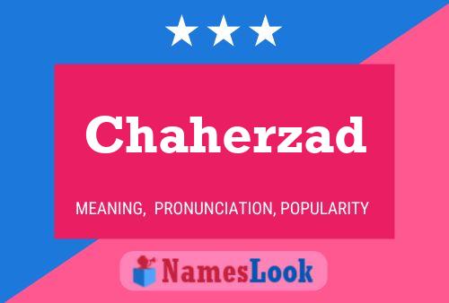 Chaherzad Name Poster