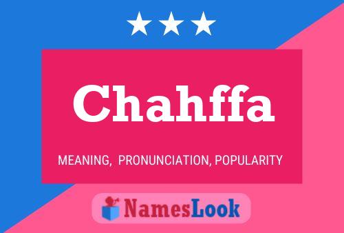 Chahffa Name Poster