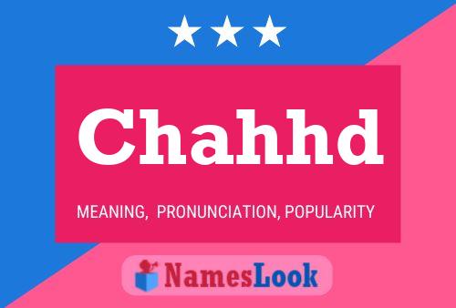 Chahhd Name Poster