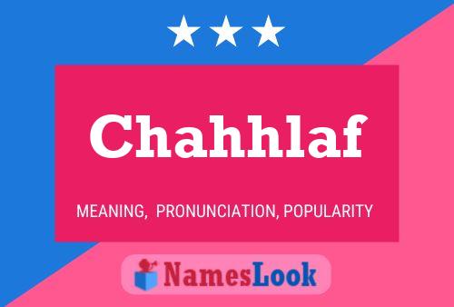 Chahhlaf Name Poster