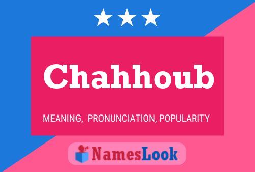 Chahhoub Name Poster