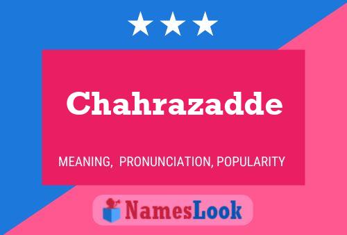 Chahrazadde Name Poster