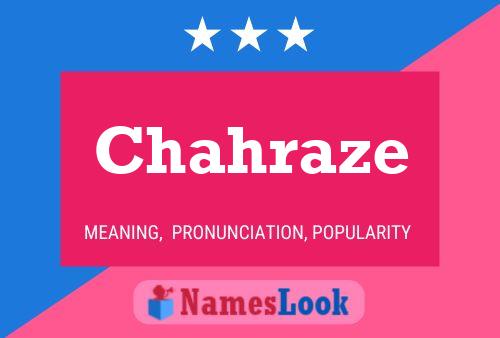 Chahraze Name Poster