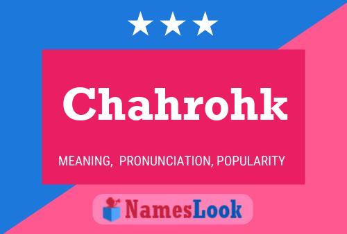 Chahrohk Name Poster