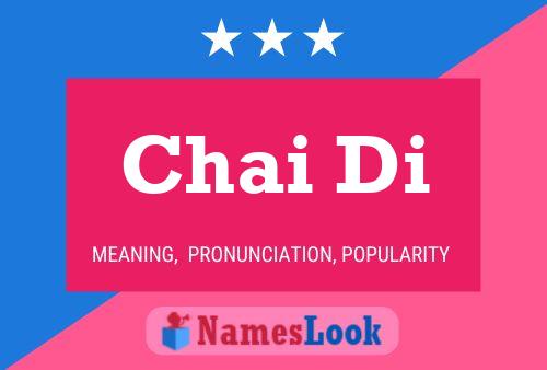 Chai Di Name Poster