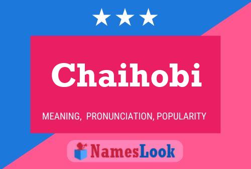 Chaihobi Name Poster