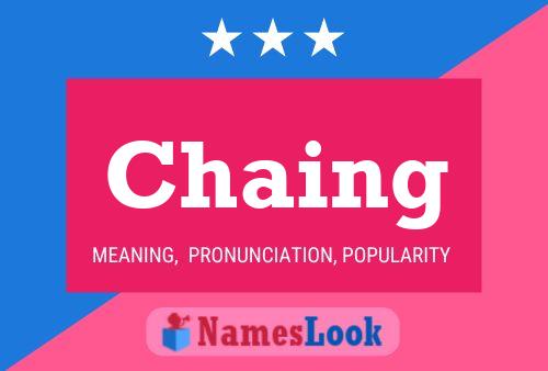 Chaing Name Poster