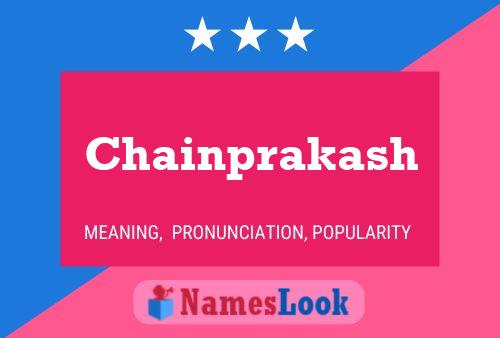 Chainprakash Name Poster