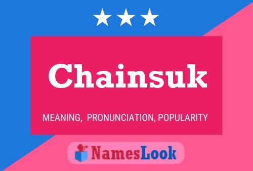 Chainsuk Name Poster