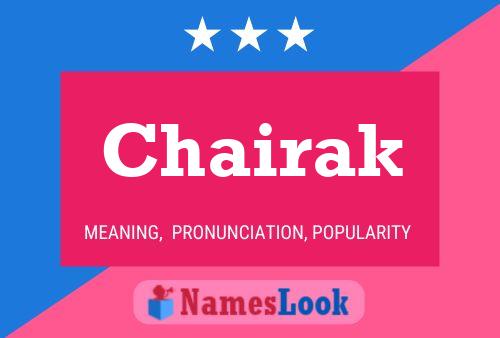 Chairak Name Poster