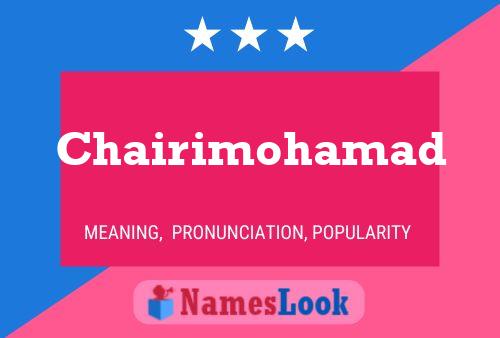 Chairimohamad Name Poster