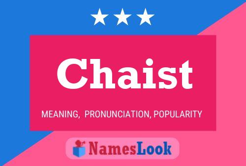 Chaist Name Poster