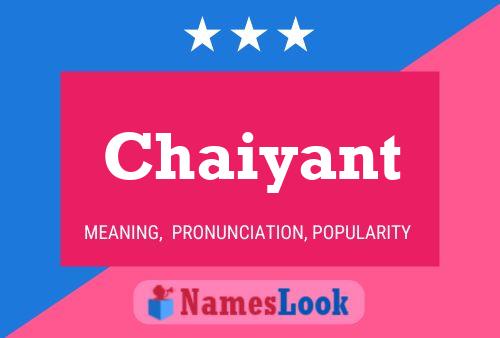 Chaiyant Name Poster