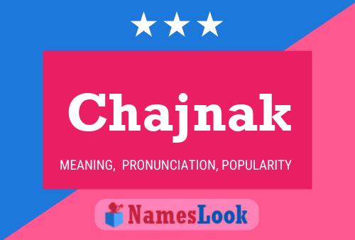 Chajnak Name Poster