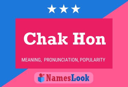 Chak Hon Name Poster