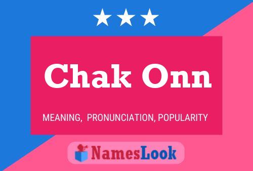 Chak Onn Name Poster