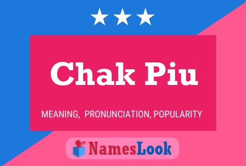 Chak Piu Name Poster