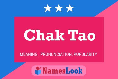 Chak Tao Name Poster