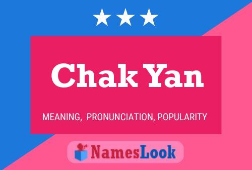 Chak Yan Name Poster