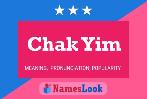 Chak Yim Name Poster