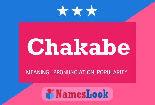 Chakabe Name Poster