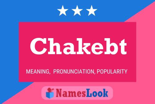 Chakebt Name Poster