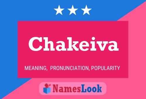 Chakeiva Name Poster