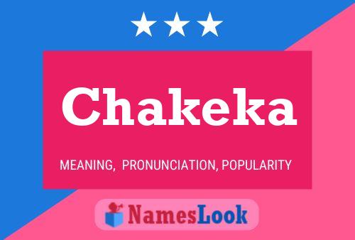 Chakeka Name Poster