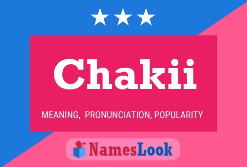 Chakii Name Poster