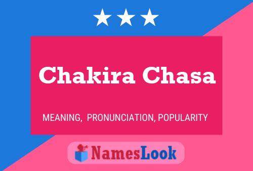 Chakira Chasa Name Poster