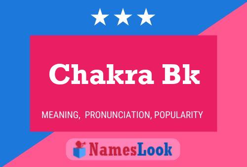 Chakra Bk Name Poster