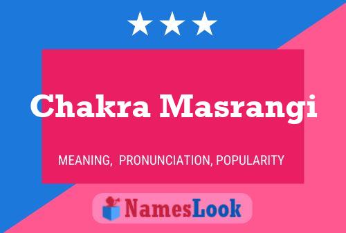 Chakra Masrangi Name Poster