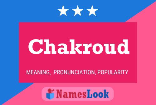 Chakroud Name Poster