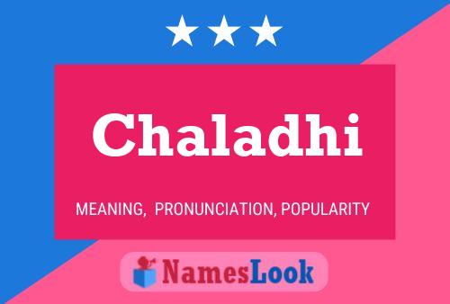 Chaladhi Name Poster