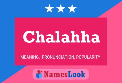 Chalahha Name Poster