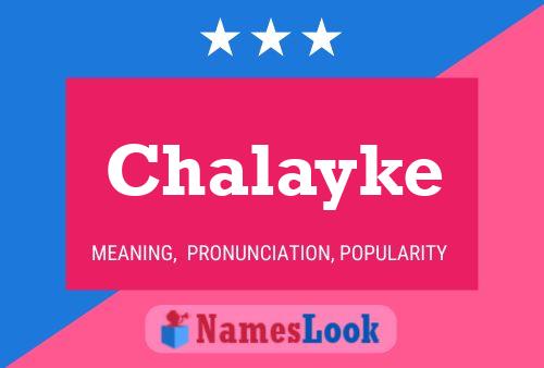 Chalayke Name Poster